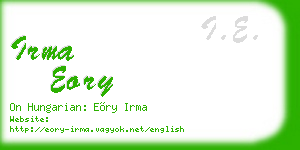 irma eory business card